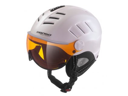 Mango – dámská lyžařská přilba VOLCANO PRO, bílá perleť mat (Velikost 53-55 cm)