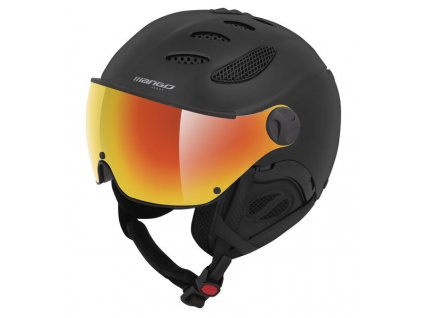 Mango – lyžařská přilba CUSNA PRO+, černá mat (Velikost 55-57 cm)