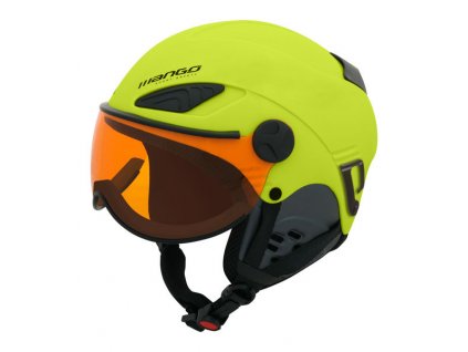 Mango – dětská lyžařská přilba ROCKY PRO, limeta mat (Velikost 53-55 cm)