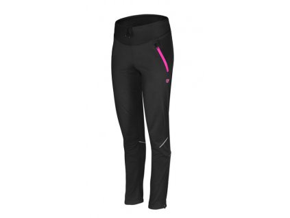 Etape – dámské volné kalhoty VERENA WS, černá/růžová