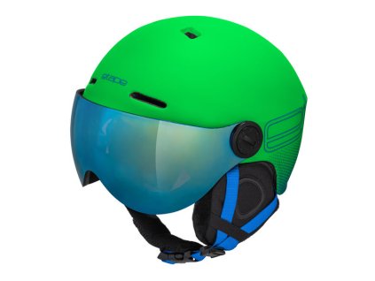 Etape – dětská lyžařská přilba SPEEDY PRO, zelená mat (Velikost 53-55 cm)