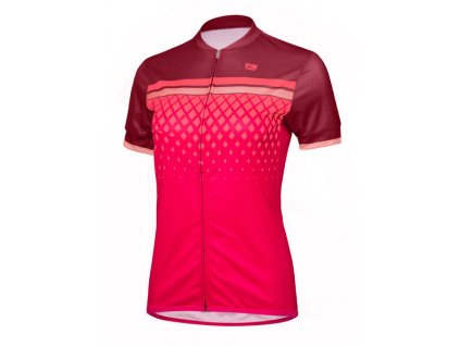 Etape – dámský dres DIAMOND, bordeaux/růžová