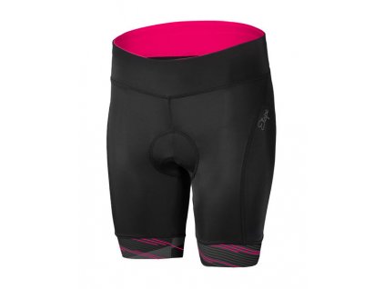 Etape – dámské kalhoty LIVIA s vložkou, černá/růžová (Velikost XXL)