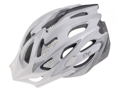 Etape – dámská cyklistická přilba VENUS, bílá/stříbrná (Velikost S/M 55-58 cm)
