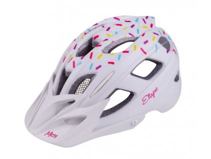 Etape – dívčí cyklistická přilba MISSY, bílá mat (Velikost XS/S 48-53 cm)