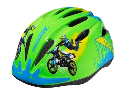 Etape – dětská cyklistická přilba REBEL, zelená (Velikost XS/S 48-52 cm)