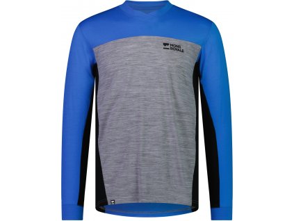 Merino triko MONS ROYALE REDWOOD ENDURO VLS blue gravel