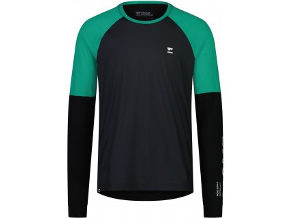 Merino triko MONS ROYALE TARN MERINO SHIFT WIND JERSEY pop green / black