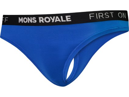 Merino kalhotky MONS ROYALE MONS THONG WMNS pop blue