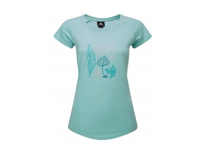 Dámské Tričko Mountain Equipment Leaf T-shirt Women's (Velikost L, Barva Aqua)