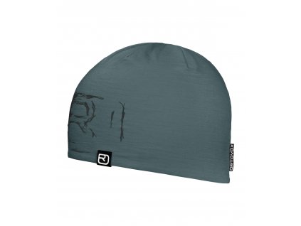 Čepice Ortovox 120 Tec Logo Beanie (Velikost Onesize, Barva Dark Arctic Grey)