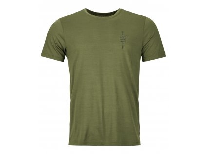 Pánské  Tričko Ortovox 150 Cool Climb Local T-shirt Men's (Velikost L, Barva Wild Herbs)