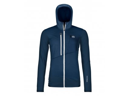 Dámská Mikina Ortovox Fleece Grid Hoody Women's (Velikost XS, Barva Deep Ocean)