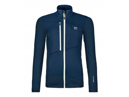Dámská Mikina Ortovox Fleece Grid Jacket Women's (Velikost L, Barva Deep Ocean)