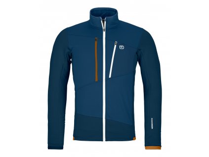 Pánská Mikina Ortovox Fleece Grid Jacket Men's (Velikost XL, Barva Deep Ocean)