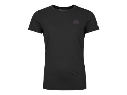Dámské Tričko Ortovox 120 Cool Tec Mtn Stripe T-shirt Women's (Velikost XL, Barva Black Raven)