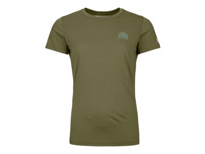 Dámské Tričko Ortovox 120 Cool Tec Mtn Stripe T-shirt Women's (Velikost S, Barva Wild Herbs)