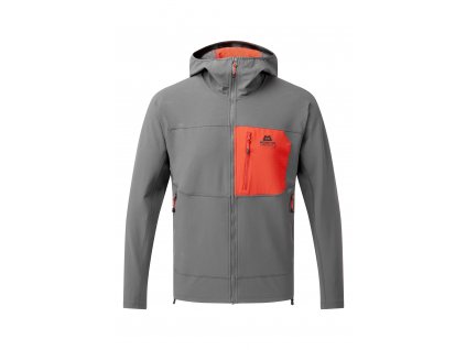 Pánská Bunda Mountain Equipment Arrow Hooded Jacket Men's (Velikost M, Barva Anvil Grey/Redrock)