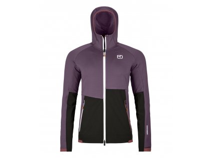 Dámská Mikina Ortovox Fleece Rib Hoody Women's (Velikost L, Barva Wild Berry)