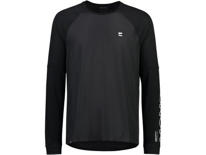 Merino triko MONS ROYALE TARN MERINO SHIFT WIND JERSEY black