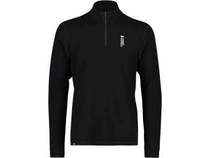 Merino triko MONS ROYALE CASCADE MERINO FLEX 200 1/4 ZIP black