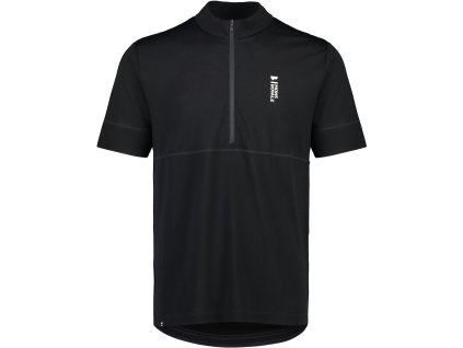 Merino triko MONS ROYALE CADENCE HALF ZIP T black