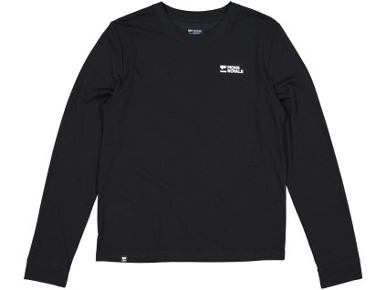 Merino triko MONS ROYALE ICON RELAXED LS WMNS black (Velikost L)