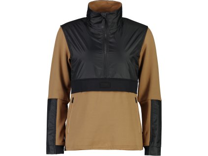 Merino mikina MONS ROYALE DECADE MID PULLOVER WMNS toffee (Velikost S)