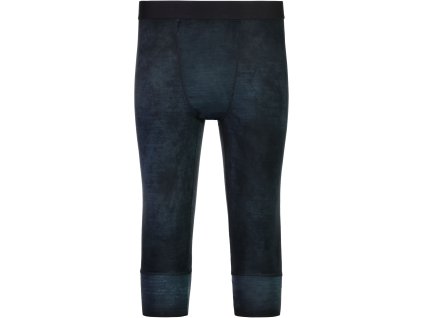 Merino spodky MONS ROYALE CASCADE MERINO FLEX 200 3/4 LEGGING black storm wash (Velikost XL)