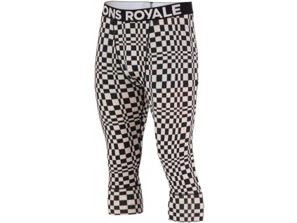 Merino spodky MONS ROYALE CASCADE MERINO FLEX 200 3/4 LEGGING checkers