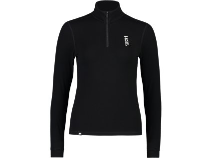 Merino triko MONS ROYALE CASCADE MERINO FLEX 200 1/4 ZIP WMNS black (Velikost L)