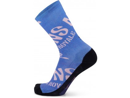 Merino ponožky MONS ROYALE ATLAS CREW SOCK DIGITAL blue trippy