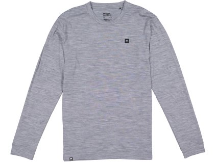 Triko MONS ROYALE ICON MERINO CLASSIC LONG SLEEVE grey heather