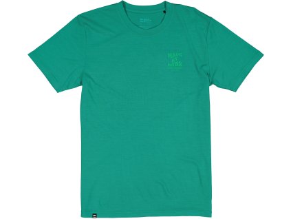 Merino triko MONS ROYALE ICON T-SHIRT pop green (Velikost L)