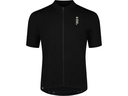 Merino triko MONS ROYALE ROAM CARGO MERINO SHIFT FULL ZIP T black