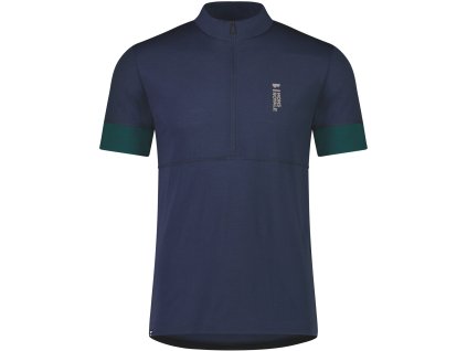 Merino triko MONS ROYALE CADENCE HALF ZIP T evergreen / midnight (Velikost XL)