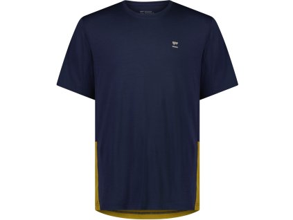 Merino triko MONS ROYALE TARN MERINO SHIFT T-SHIRT cumin / midnight (Velikost L)