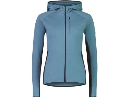 Merino mikina MONS ROYALE APPROACH HOOD WMNS ash blue / shale (Velikost S)