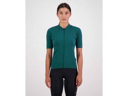 Merino triko MONS ROYALE ROAM CARGO MERINO SHIFT FULL ZIP T WMNS evergreen