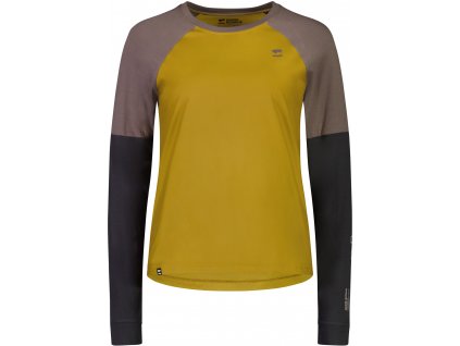 Merino triko MONS ROYALE TARN MERINO SHIFT WIND JERSEY WMNS cumin dust