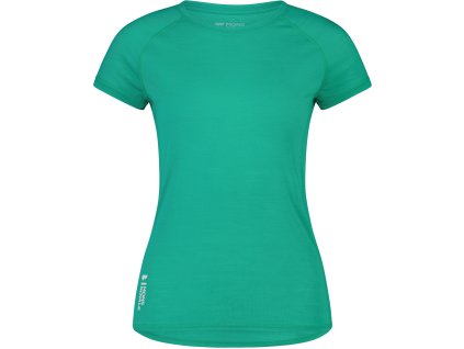 Merino triko MONS ROYALE BELLA TECH TEE WMNS pop green