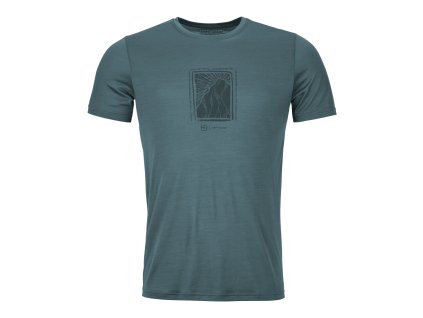 Pánské  Tričko Ortovox 120 Cool Tec Mtn Cut T-shirt Men's (Velikost XXL, Barva Dark Arctic Grey)