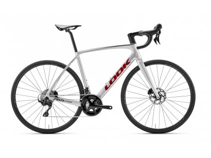 LOOK 765 Optimum 2 Disc Metallic Silver True Blood Satin 105 Mix 12 Shimano Wh-RS171 - XS/47 cm