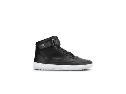 Barefoot tenisky Barebarics Zing - High Top - Black & White - Leather (Velikost 36)