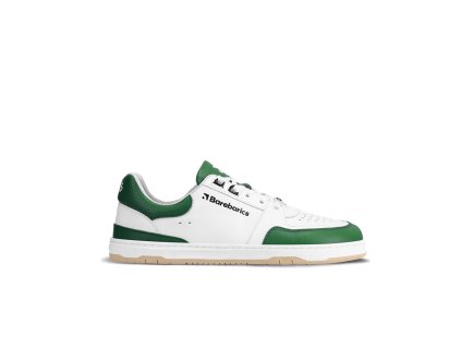Barefoot tenisky Barebarics Wave - White & Dark Green (Velikost 36)