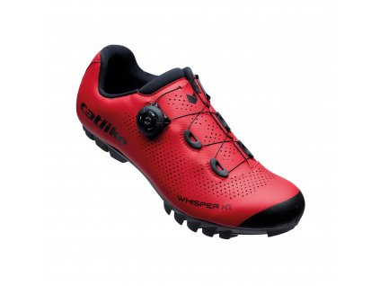 CYKLISTICKÉ TRETRY CATLIKE WHISPER X1 MTB NYLON - červené (Velikost 42)