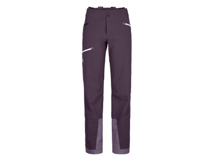 Dámské Kalhoty Ortovox Pizol Pants Women's (Velikost S, Barva Dark Wild Berry, Střih Regular)