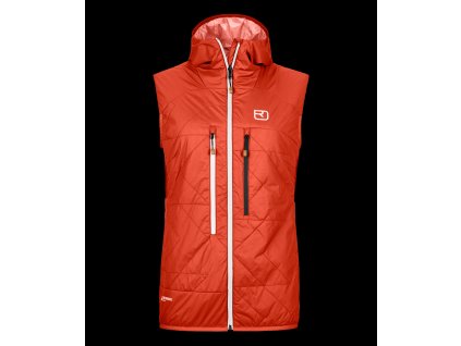 Dámská Vesta Ortovox Swisswool Piz Boe Vest Women's (Velikost L, Barva Sunset Orange)