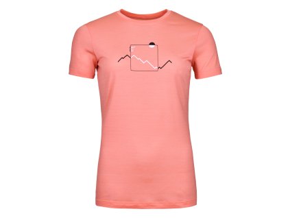 Dámské Tričko Ortovox 150 Cool Peak Focus T-Shirt Women's (Velikost L, Barva Blossom)