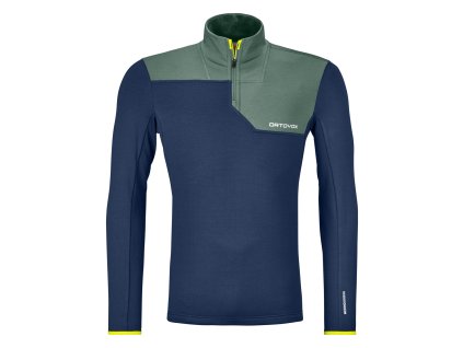 Ortovox Fleece Light Zip Neck Men's (Velikost S, Barva Deep Ocean)